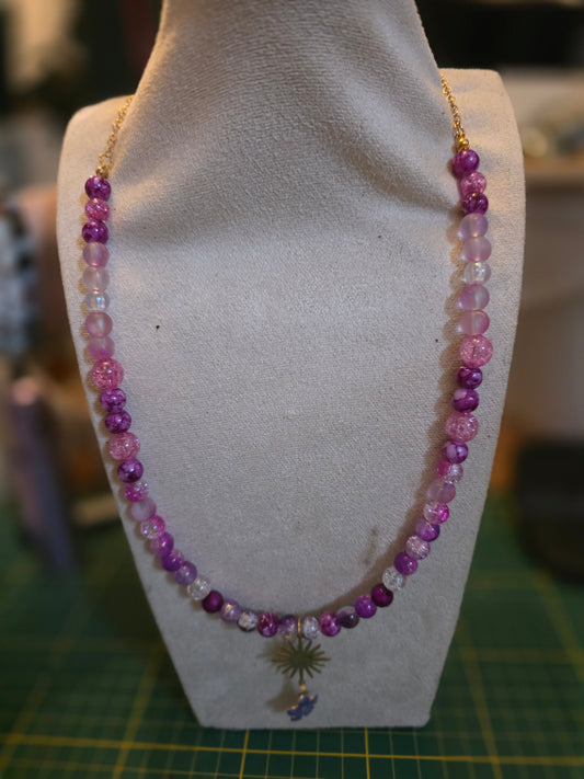 Collier rosa